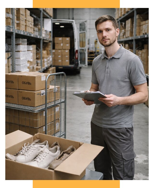 Доставка обуви из Китая и Турции от 4675 р. СетСервис-Свс