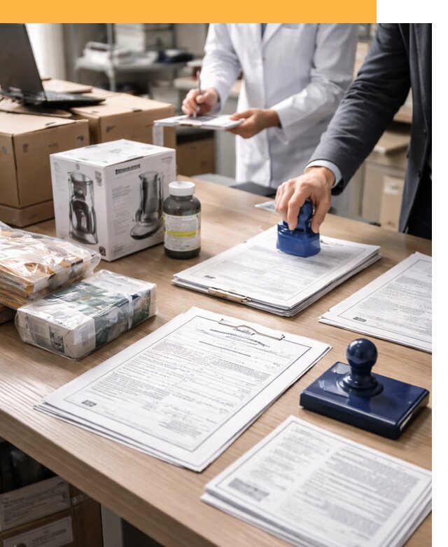 Сертификация импортных товаров от 12467 с таможенным сопровождением